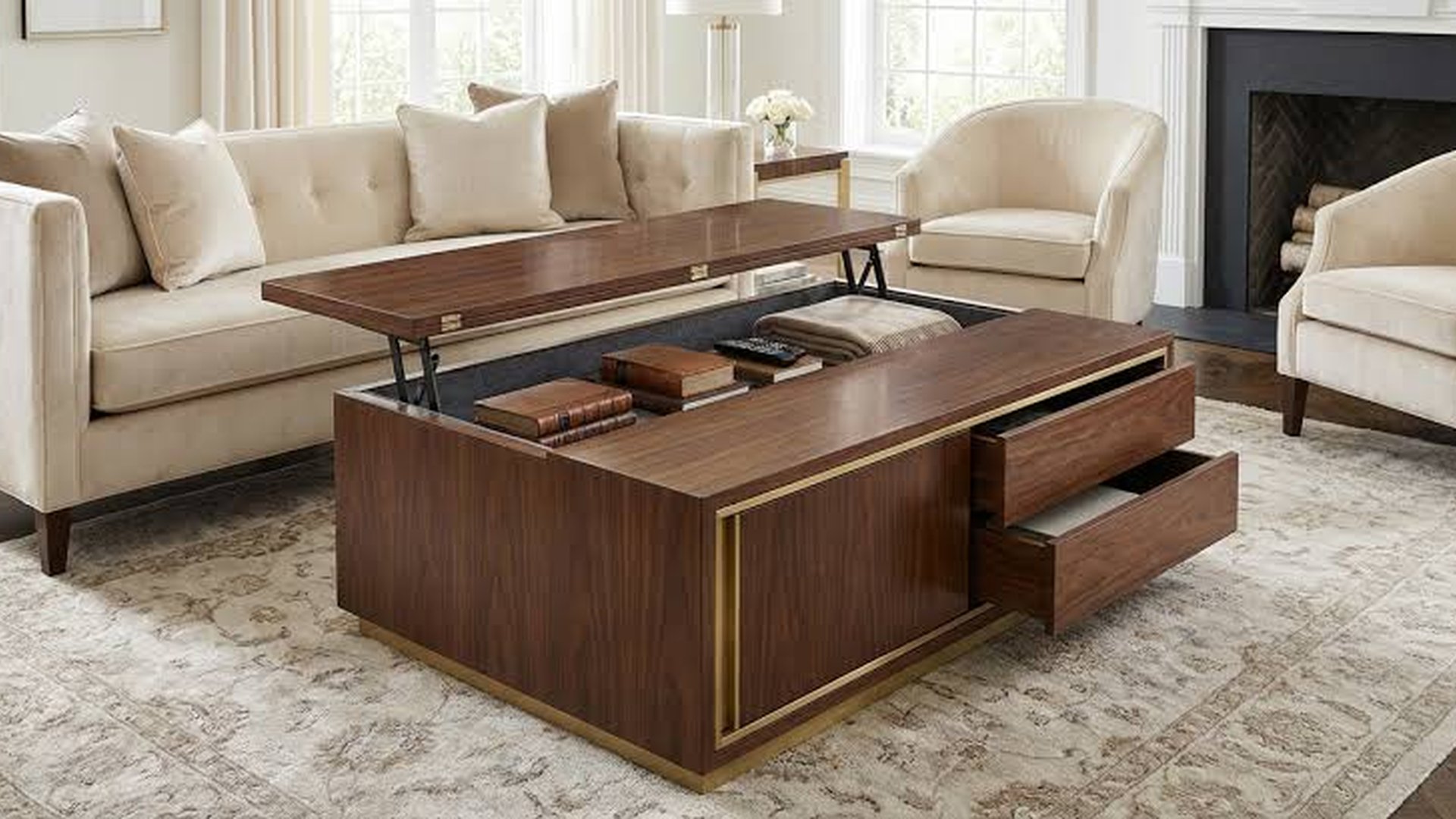 sofa with hidden storage nesting coffee table mult