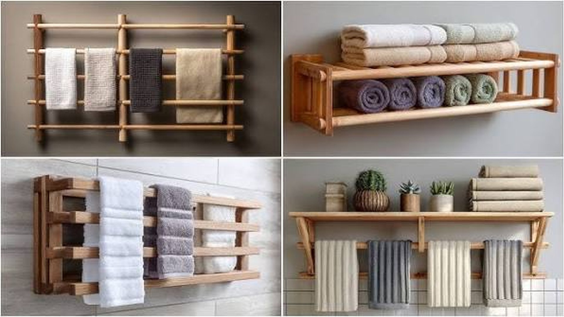wall-mounted towel rack vertical slim space-saving