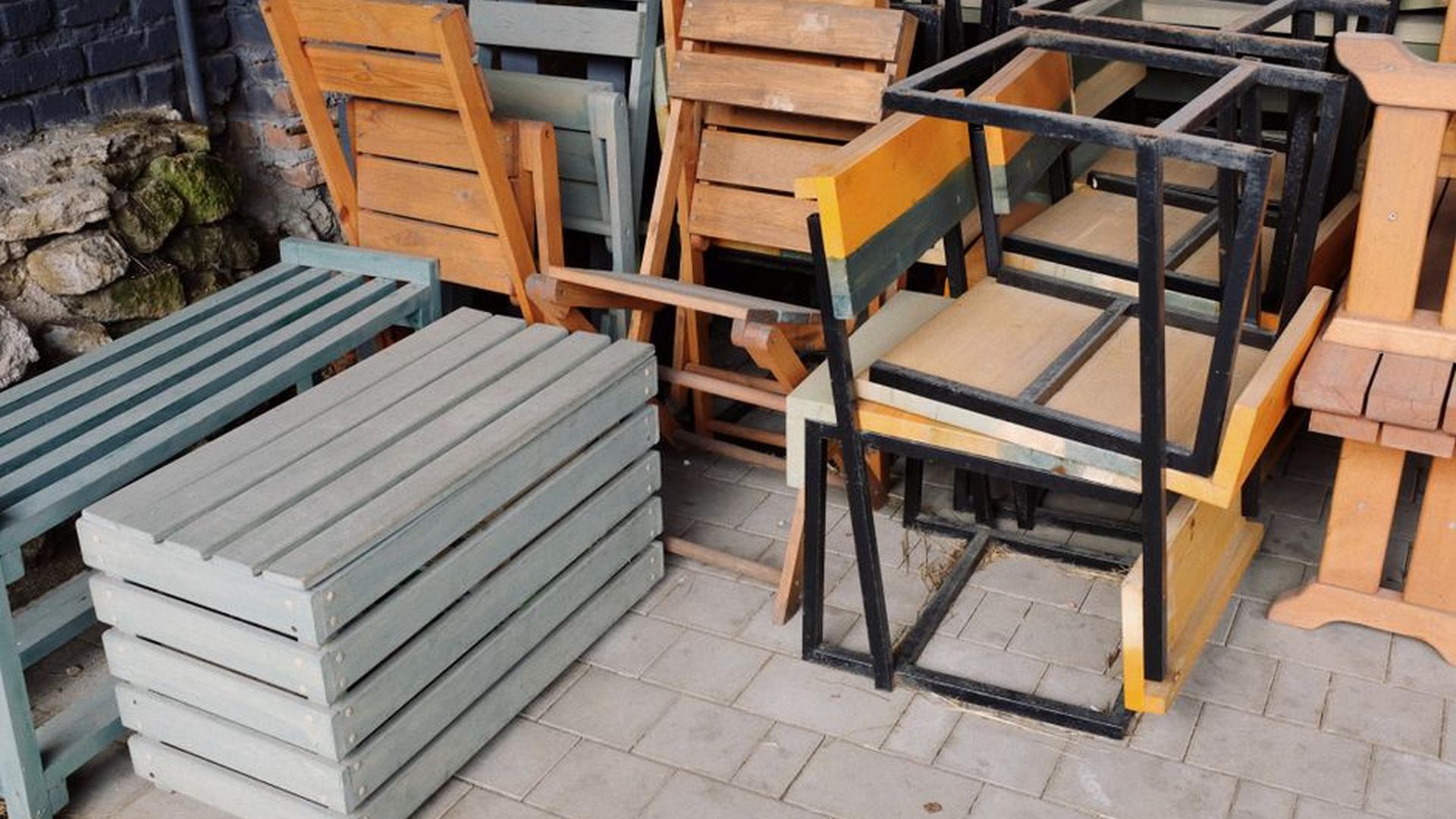 reclaimed wood furniture recycled metal chair sust
